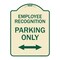 Signmission Employee Recognition Parking Only Heavy-Gauge Aluminum Architectural Sign, 24" x 18", TG-1824-24100 A-DES-TG-1824-24100 - alternate 1